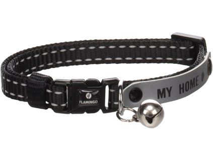 Flamingo Jaggo Obojek pro kocky cerny 1205202512164818911