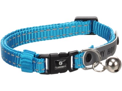 Flamingo Jaggo Obojek pro kocky modry 1205202512173829796