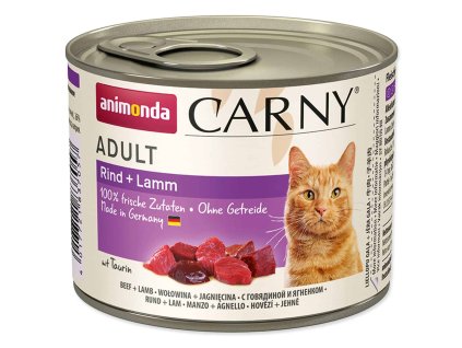 Animonda Carny Adult hovězí a jehně 200 g | Konzerva pro kočky