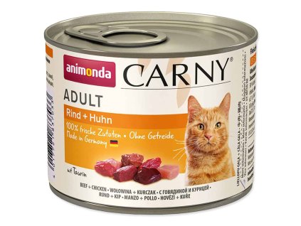 Animonda Carny Adult hovězí & kuře 200 g | Konzerva pro kočky