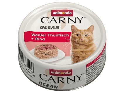 Animonda Carny Ocean tuňák & hovězí 80 g | Konzerva pro kočky