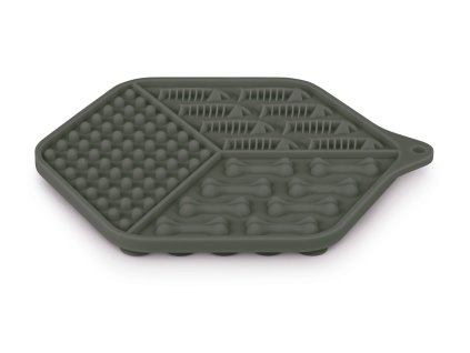 Lízací podložka pro kočky SILICONE šedá Zolux