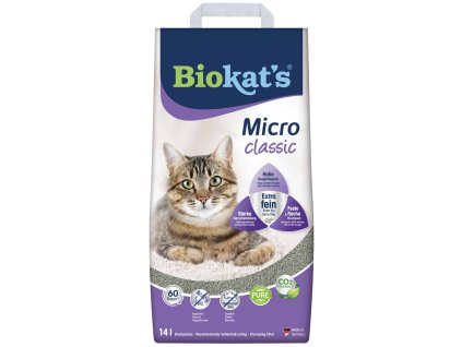 Biokat’s Micro Classic 14 l | jemná bezprašná podestýlka