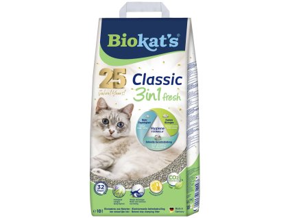 Biokat’s Classic Fresh 10 l | hrudkující podestýlka pro kočky