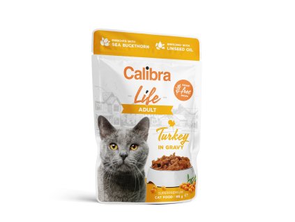 Calibra Cat Life kapsa Adult Turkey in gravy 85g
