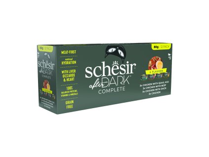 Schesir Cat konz. After Dark Wholefood Variety 12x80g