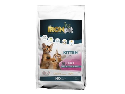 IRONpet Cat Kitten Beef 12kg