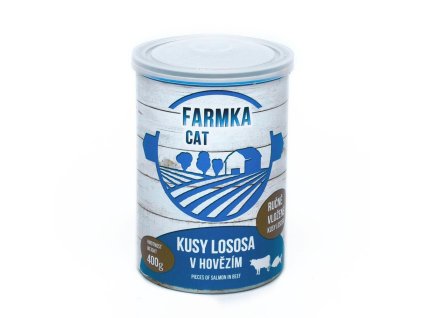 FARMKA Cat s lososem, konzerva 400 g
