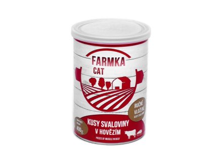FARMKA Cat se svalovinou, konzerva 400 g