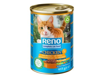 RENO Cat kuře, kousky 415 g