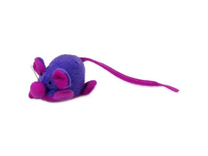 MAGIC CAT Myška chrastící s catnipem 22,5cm fialová