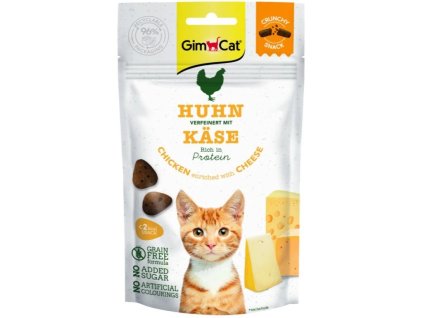 Gimcat Crunchy Snacks kuře se sýrem 50g