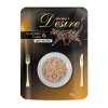 Desire premium s trhaným masem Kuře a Tuňák, kapsička 70 g (1)