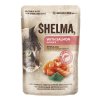 SHELMA Cat losos se spirulinou v omáčce 85g