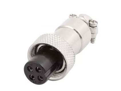 Konektor silový 4 pól - na kabel
