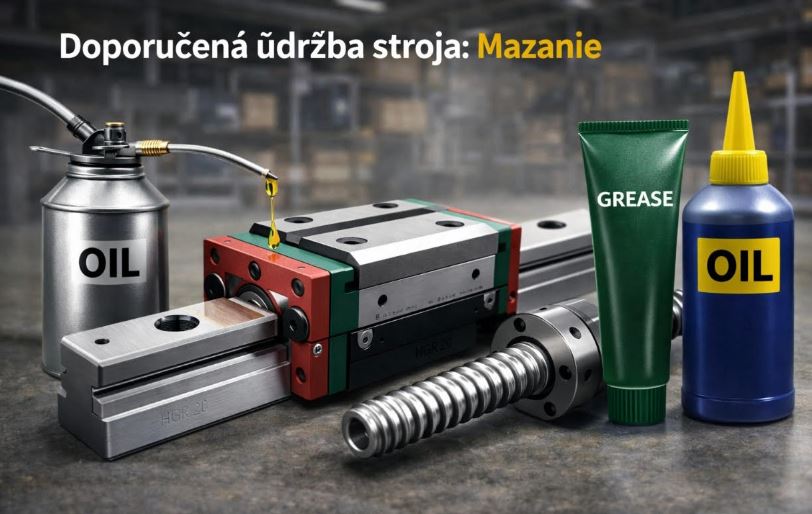 Doporučené udržbové mazanie pre CNC stroje??