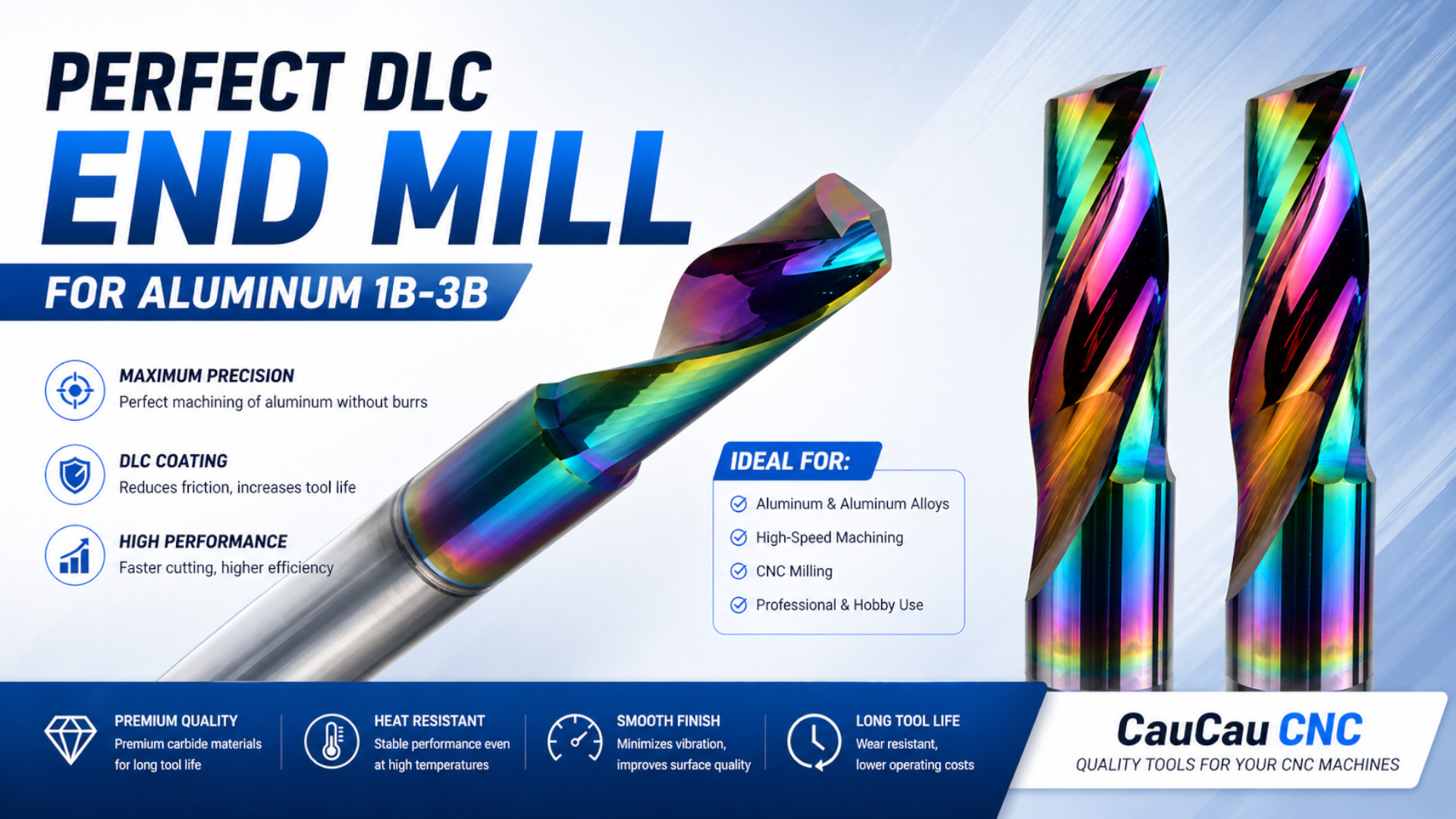 DLC End Mills CauCau CNC