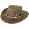 Australský klobouk kožený - WILLIAMS (Velikost S)