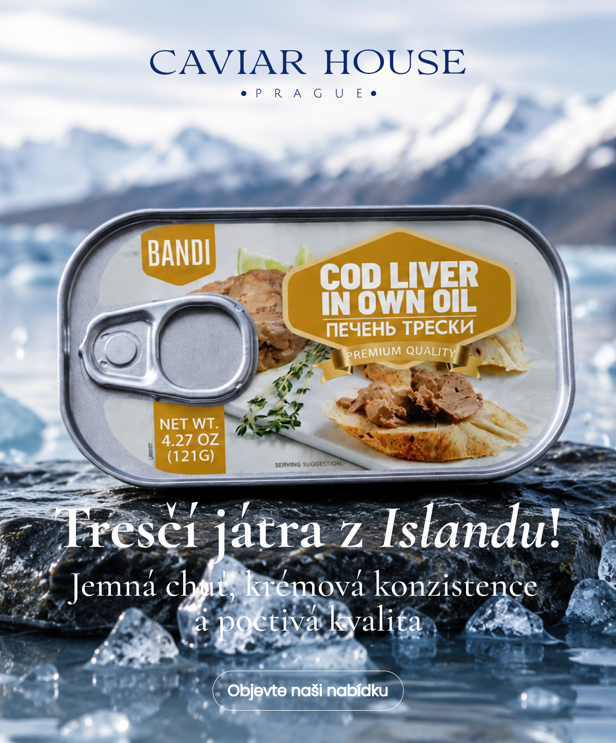 Tresčí játra Bandi - mobil