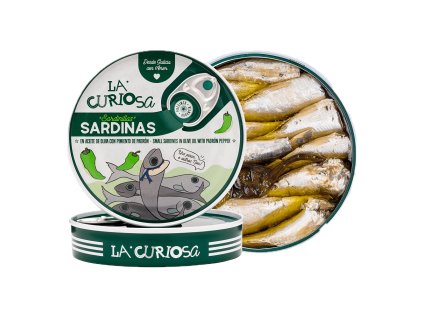 Sardinky s paprikou Padrón