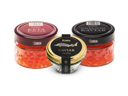 Gorbuša 100g & Keta 100g & Osietra 50g