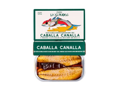 Filety z makrely v olivovém oleji s kari a chilli