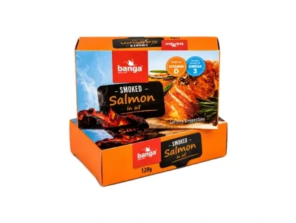 Uzený atlantský losos v oleji 120 g