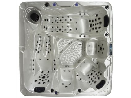 Vírivka New Maximus Deluxe – ilustračná farba Oyster Opal, pôdorys