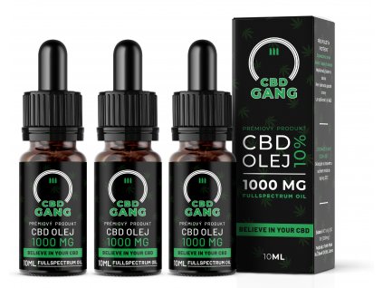 Produktova fotka 3ks cbd olej green NOVA VERZE