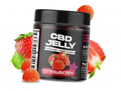 CBD Jelly 25mg - jahoda