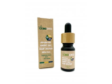 Konopný olej 3v1, 15% CBD + 15% CBG + 15% CBN