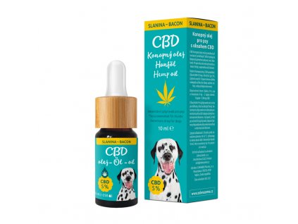 Zelená Země CBD olej pro psy 5% - slanina