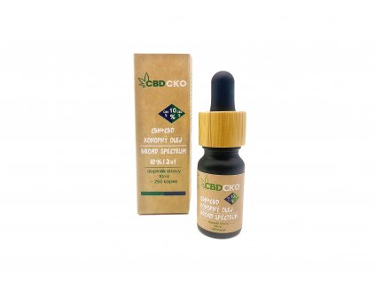 Konopný olej 5% CBN + 5% CBD broad spectrum 10% 10 ml