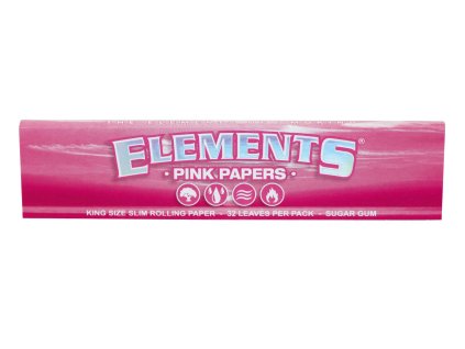 papirky elements pink king size 32 ks v baleni