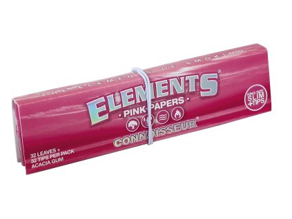 elements pink connoisseur king size slim tips 32 ks v baleni