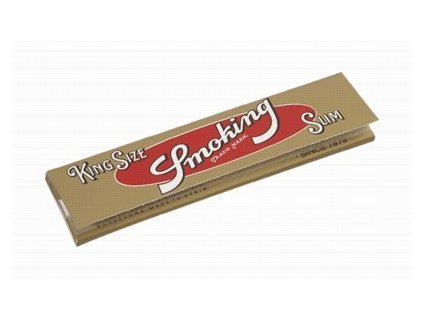 papirky smoking gold king size slim 33 ks v baleni