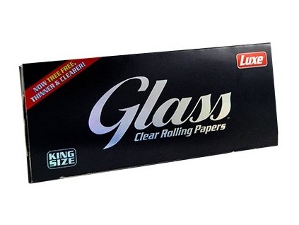 pruhledne papirky luxe glass king size 40 ks v baleni