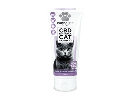 n74 Cannaline CBD CATS Shampoo TUBA 200ml 163x145 A 01 PACKSHOT