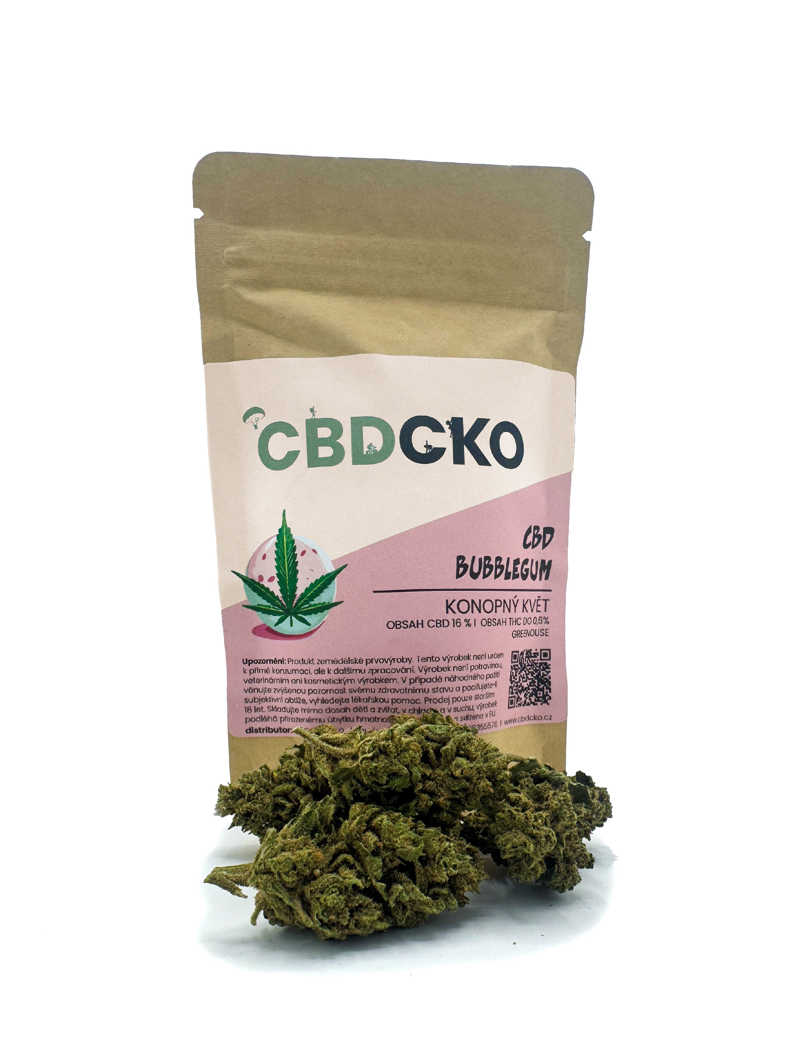 CBDčko CBD konopný květ Bubblegum Váha: 5 g