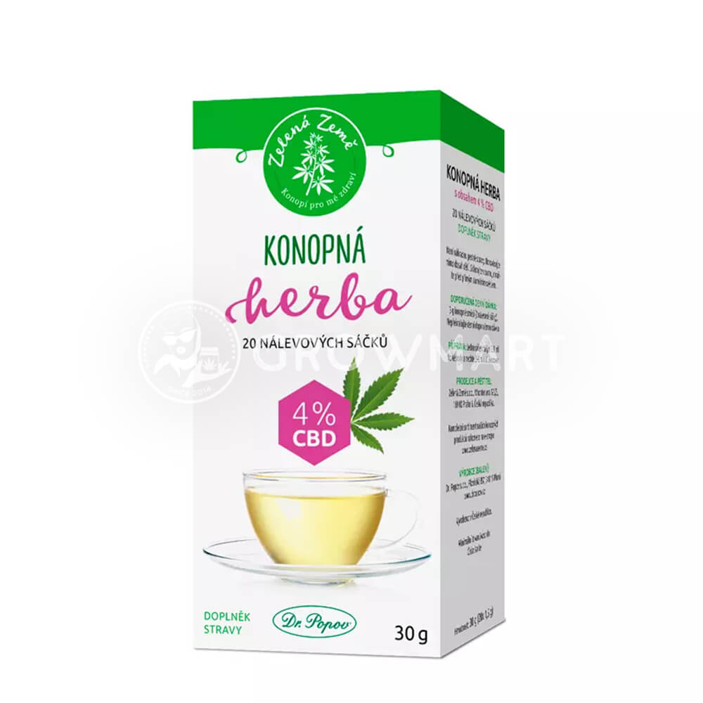 Zelená Země Zelená Země, CBD směs sáčková 4% CBD, 20 sáčků