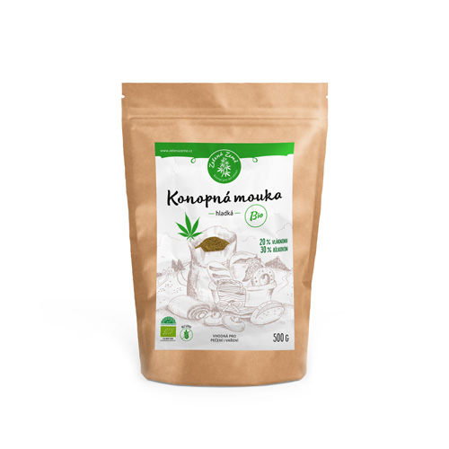 Zelená Země Zelená Země, Konopná mouka hladká BIO, 500 g