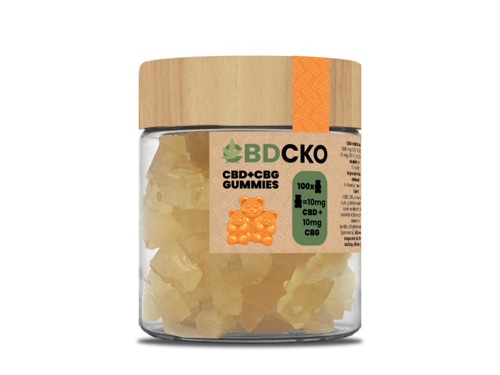 CBDčko CBD+CBG Gummies OG 10+10 mg, 100 ks