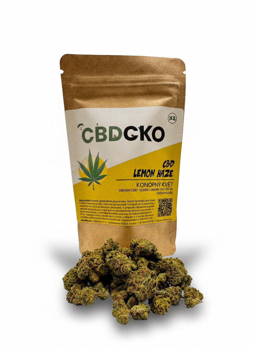 CBDčko CBD Konopný květ Lemon Haze (malé paličky) Váha: 5 g
