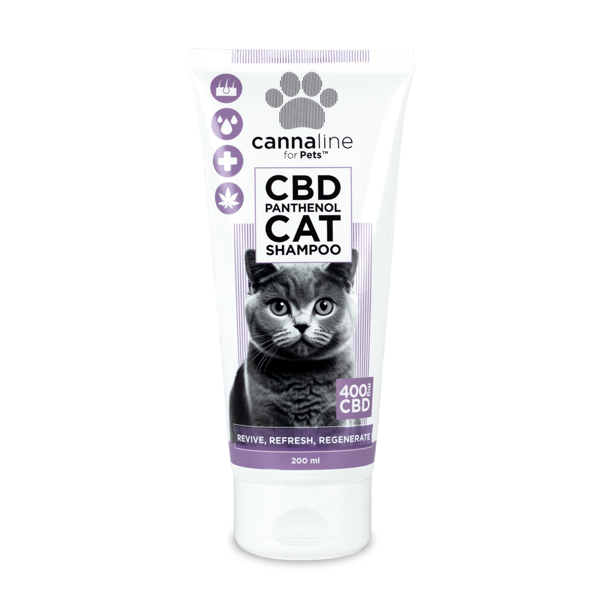 Cannaline Cannaline, CBD Šampon Panthenol pro kočky, 200ml