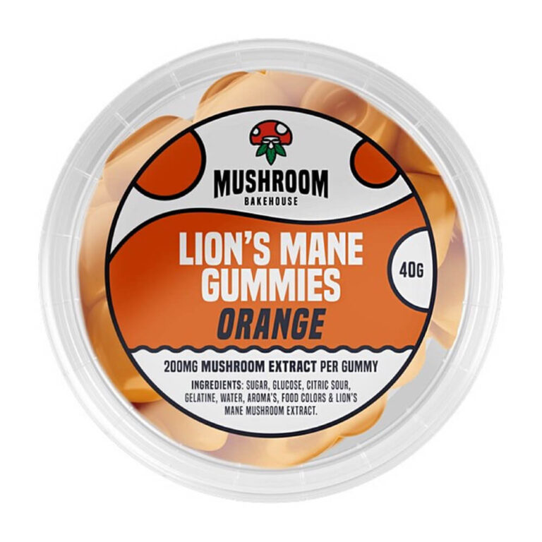 Mushroom Bakehouse Mushroom Bakehouse, Gummies Pomeranč, 200mg Lion’s Mane