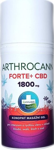 Annabis Annabis, Arthrocann Forte+ Intenzivní konopný gel k masáži, 90 ml