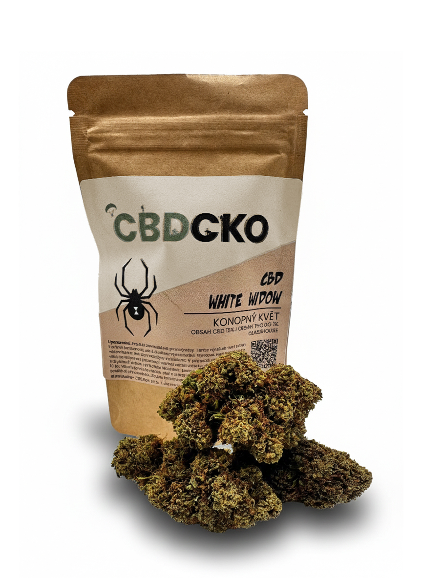 CBD Konopný květ White widow 17% CBD Váha: 1 g