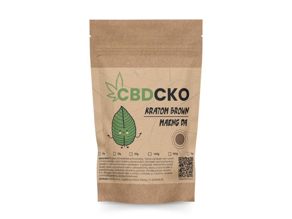 CBDčko Hnědý "brown" Kratom, Maeng Da Váha: 500 g