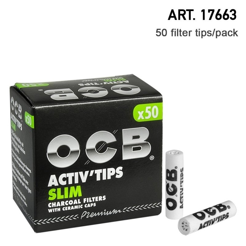 Filtry OCB Active tips 7mm, 50ks v balení