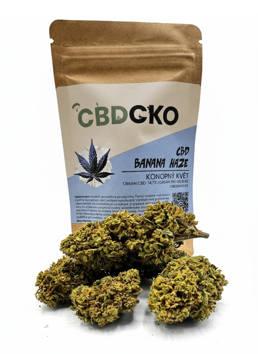 CBDčko CBD Konopný květ Banana Haze 20 % Váha: 1 g